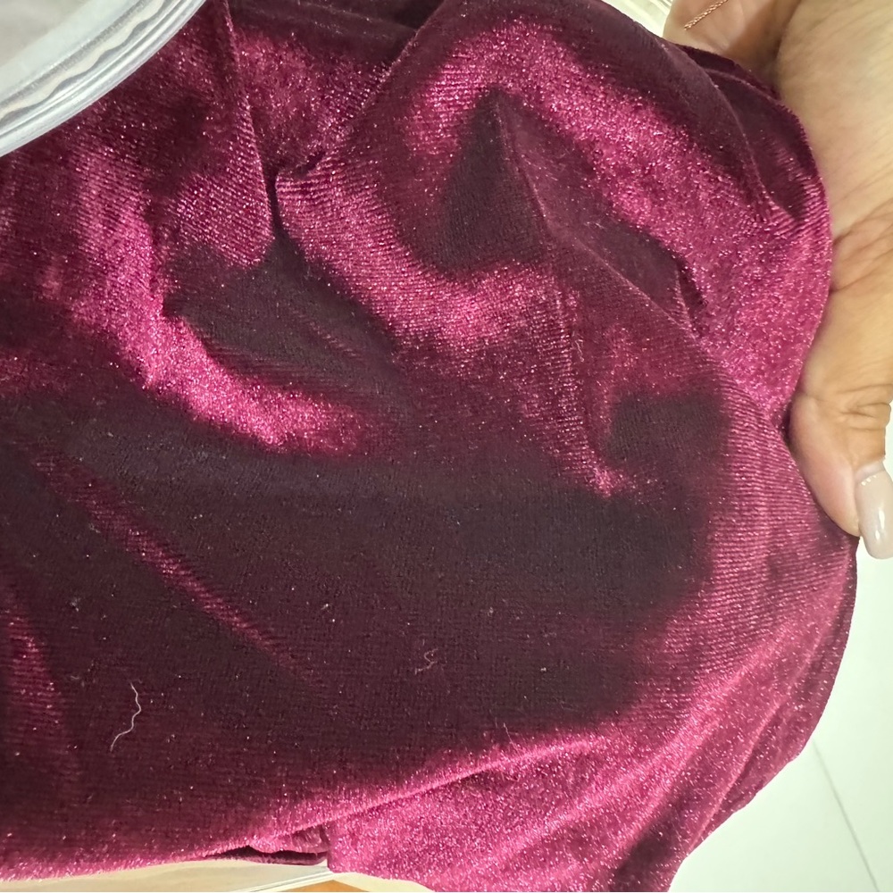 Laina Rauma leisure rob in burgundy velour [OS]